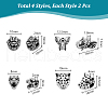 Unicraftale 8Pcs 4 Styles 304 Stainless Steel Beads Sets STAS-UN0059-67-3