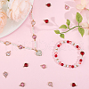 Beebeecraft 18Pcs 3 Colors K9 Glass Connector Charms FIND-BBC0002-31-4