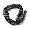 Natural Snowflake Obsidian Beads Strands G-C179-A33-03-3