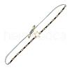 Miyuki Seed Braided Bead Bracelet with Open Star BJEW-P269-31H-2
