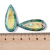 Dyed Synthetic Imperial Jasper Pendants G-P529-07E-3