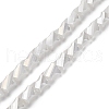 Electroplated Glass Beads Strands GLAA-G092-A-03-1