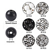 Beadthoven 180Pcs 6 Style Natural Wood Beads WOOD-BT0001-09-3