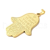 304 Stainless Steel Pendants STAS-Z069-02G-2