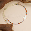 Natural Mixed Gemstone Beads Braided Bead Bracelets HV8376-4
