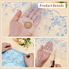 BENECREAT 5 Yards Polyester Embroidery Shell Lace Ribbon OCOR-BC0006-66A-4