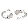 304 Stainless Steel Arch Stud Earrings EJEW-B026-07P-2