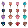 32Pcs 16 Styles 304 Stainless Steel Connector Charms STAS-TA0002-27-11