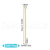 GOMAKERER 200Pcs Brass Eye Pins KK-GO0001-61-2