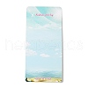 Rectangle Sky Print Paper Jewelry Display Cards AJEW-A051-06-1