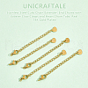 Unicraftale 20Pcs 304 Stainless Steel Curb Chain Extender STAS-UN0051-99-5