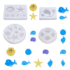 Boutigem 4Pcs 4 Style Pendant Silicone Molds DIY-BG0001-48-2