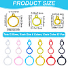 CRASPIRE 36Pcs 18 Style Silicone Pendant SIL-CP0001-10-2
