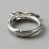 925 Sterling Silver Twister Clasp FIND-WH0126-77P-1