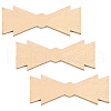 Olycraft 3Pcs Brass Cabochons DIY-OC0013-26A-1