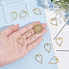 Unicraftale 10Pcs Rack Plating Brass Pendants KK-UN0003-26-5