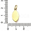 304 Stainless Steel Pave Gemstone Pendants STAS-Q337-17G-3
