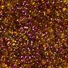 Spray Painted Glass Seed Beads SEED-F005-04A-02-3