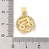 Zodiac Theme Brass Micro Pave Cubic Zirconia Pendants KK-M273-05C-G-3