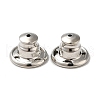 Rack Plating Brass Ear Nuts X-KK-G480-06P-1