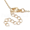 Brass Micro Pave Clear Cubic Zirconia Pendant Necklaces NJEW-JN04798-5