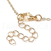 Brass Micro Pave Clear Cubic Zirconia Pendant Necklaces NJEW-JN04798-5