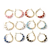 Enamel Croissant Hoop Earrings EJEW-Q704-07G-1