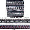 SUPERFINDINGS 10 Yards Ethnic Style Embroidery Polyester Ribbons OCOR-FH0001-12-5