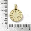 Brass Pave Shell Pendants KK-I708-15D-G-3