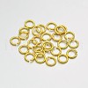 Brass Open Jump Rings KK-E647-17G-4mm-1