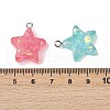 Transparent Resin Pendants RESI-Q020-04A-3
