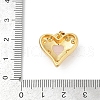 Brass Micro Pave Clear Cubic Zirconia Pendants KK-R213-13G-3