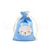 Rectangle Printed Cotton Cloth Storage Bags PW-WG35906-09-1