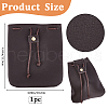 Rectangle Cowhide Leather Jewelry Storage Pouches AJEW-WH20002-33A-01-2