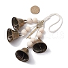 Iron Bell Pendant Decoration HJEW-JM02254-3