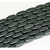 Grade AA Magnetic Synthetic Hematite Twist Bead Strands G-G644-D-09-2