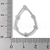 Stainless Steel Color 304 Stainless Steel Rhinestonet Pendants STAS-Q312-02C-P-3