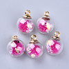 Transparent Glass Globe Pendants X-GLAA-S181-06-3