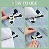   Cow Print Pattern Towel Embroidery Style Cloth Iron on/Sew on Patches AJEW-PH0004-24-4
