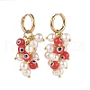 Natural Pearl Cluster Earrings EJEW-JE04515-03-1
