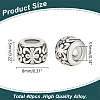 40Pcs Tibetan Silver Alloy Spacer Beads TIBEB-LP0001-02-2