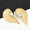 304 Stainless Steel Rhinestone Stud Earrings EJEW-U046-02G-3