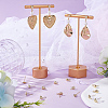 Beebeecraft 24Pcs 3 Style Teardrop & Shell & Heart Alloy Stud Earrings Findings FIND-BBC0002-76-4