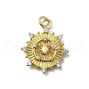 Brass Micro Pave Cubic Zirconia Pendants KK-C090-18G-1