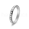 Rotatable Version Korean StyleRotatable Stainless Steel Finger Ring for Men PW-WGAB2A4-01-1