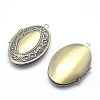 Brass Locket Pendants X-KK-F717-01AB-NR-4