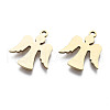 201 Stainless Steel Charms STAS-T044-214G-2