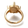 Rack Plating Brass Ring Components KK-NH0001-15KCG-3
