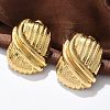 304 Stainless Steel Stud Earrings EJEW-U047-29G-2