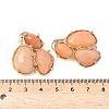 Natural Topaz Jade Links connectors G-E526-28R-3